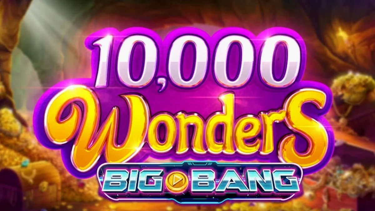 Interface do jogo 10,000 Wonders Big Bang com 6 rolos